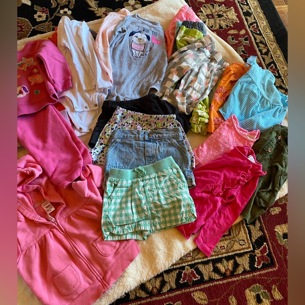 18M Baby Girl Clothing Bundle,37 Pieces
